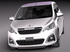 Peugeot 108 5-door 2015 3D Model