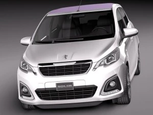 Peugeot 108 5-door 2015 3D Model