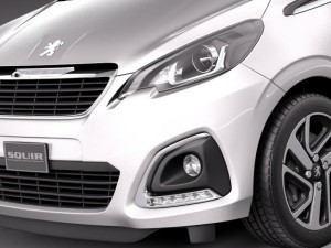 Peugeot 108 5-door 2015 3D Model