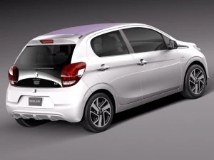 Peugeot 108 5-door 2015 3D Model