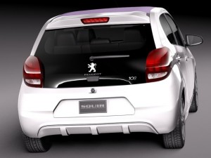 Peugeot 108 5-door 2015 3D Model
