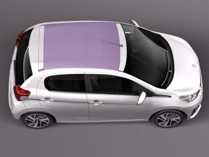 Peugeot 108 5-door 2015 3D Model