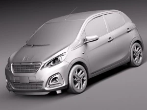 Peugeot 108 5-door 2015 3D Model