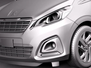 Peugeot 108 5-door 2015 3D Model