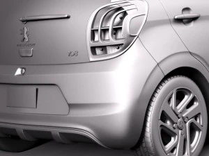 Peugeot 108 5-door 2015 3D Model