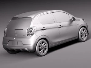 Peugeot 108 5-door 2015 3D Model