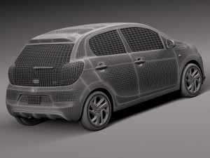 Peugeot 108 5-door 2015 3D Model