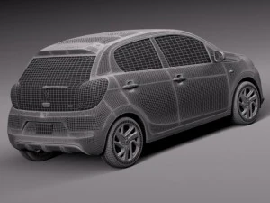 Peugeot 108 5-door 2015 3D Model