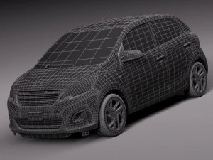 Peugeot 108 5-door 2015 3D Model