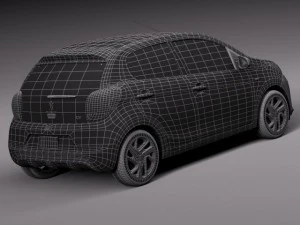 Peugeot 108 5-door 2015 3D Model