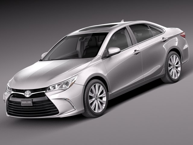 Toyota Camry 2015 Model 3D .c4d .max .obj .3ds .fbx .stl .blend