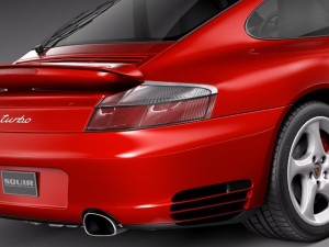 Porsche 911 Turbo 996 2002 3D Модель