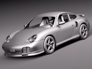 Porsche 911 Turbo 996 2002 3D Модель