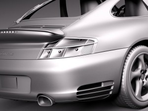 Porsche 911 Turbo 996 2002 3D Модель