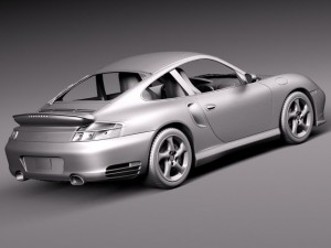 Porsche 911 Turbo 996 2002 3D Модель