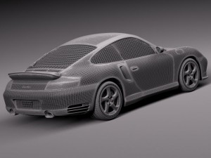 Porsche 911 Turbo 996 2002 3D Модель