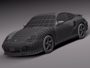 Porsche 911 Turbo 996 2002 3D Модель