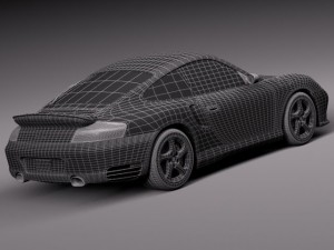 Porsche 911 Turbo 996 2002 3D Модель
