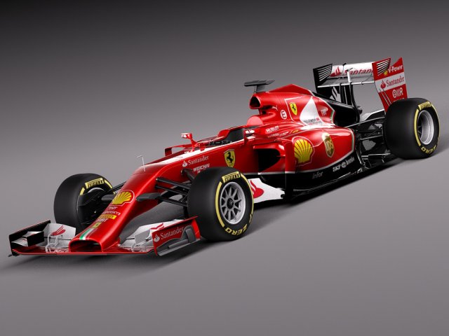 Formula 1 Ferrari 2014 F1 Modello 3D .c4d .max .obj .3ds .fbx .stl .blend 