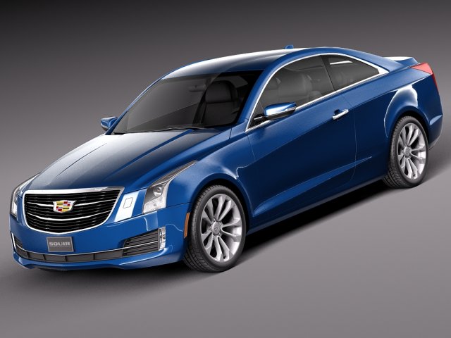 Cadillac ATS Coupe 2015 3Dモデル .c4d .max .obj .3ds .fbx .stl .blend 