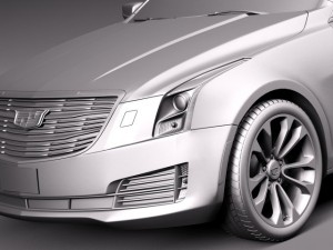 Cadillac ATS Coupe 2015 3Dモデル
