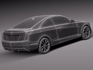 Cadillac ATS Coupe 2015 3D Model