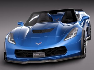 Chevrolet Corvette Z06 Convertible 2015 3D मॉडल