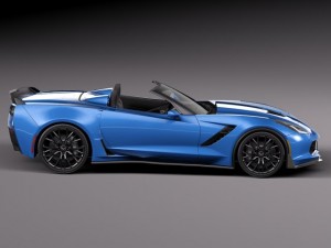 Chevrolet Corvette Z06 Convertible 2015 3D मॉडल