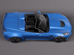 Chevrolet Corvette Z06 Convertible 2015 3D मॉडल