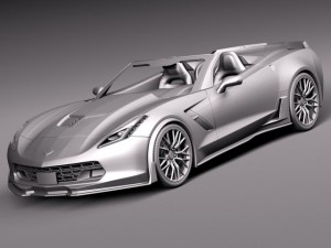 Chevrolet Corvette Z06 Convertible 2015 3D मॉडल