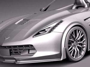 Chevrolet Corvette Z06 Convertible 2015 3D मॉडल