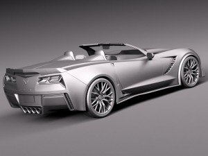 Chevrolet Corvette Z06 Convertible 2015 3D मॉडल