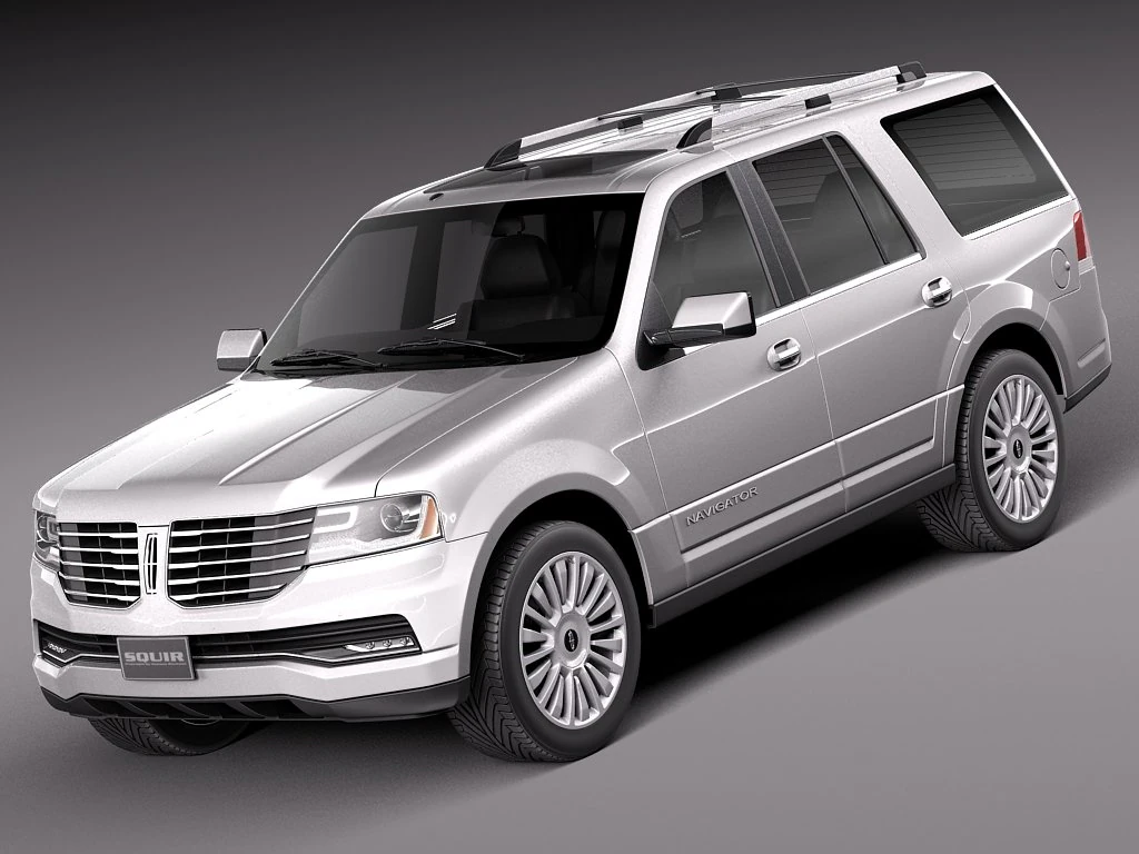 Lincoln Navigator 2015 3D Model .c4d .max .obj .3ds .fbx .stl .blend 