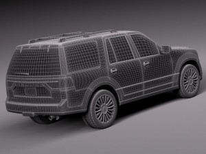 Lincoln Navigator 2015 Model 3D