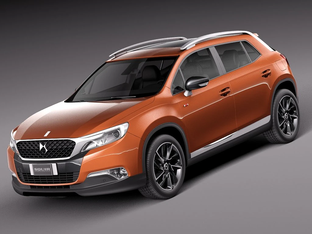 Citroen DS 6WR 2015 3D Model .c4d .max .obj .3ds .fbx .stl .blend 