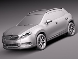 Citroen DS 6WR 2015 3D-Modell