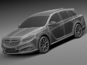 Opel Insignia Country Tourer 2014 3D Model