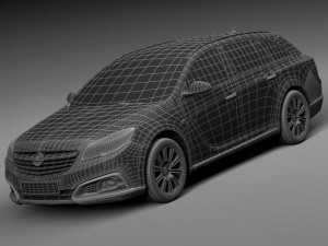 Opel Insignia Country Tourer 2014 3D Model