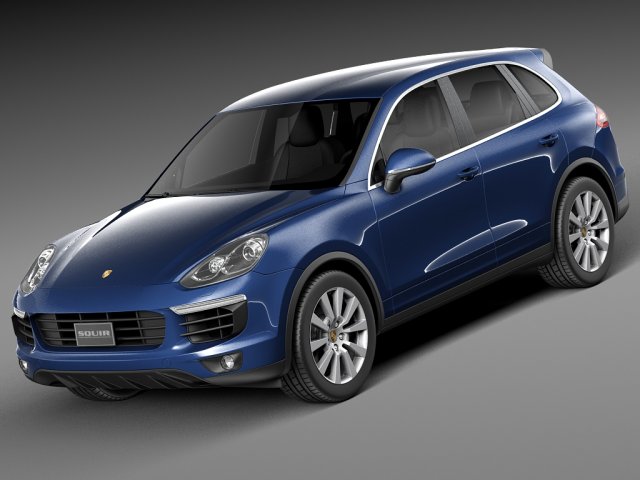 Porsche Cayenne S 2015 3Dモデル .c4d .max .obj .3ds .fbx .stl .blend 