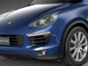Porsche Cayenne S 2015 3D Model