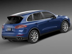 Porsche Cayenne S 2015 3D Model