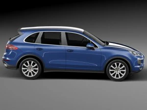 Porsche Cayenne S 2015 3D Model
