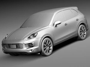 Porsche Cayenne S 2015 3D Model