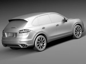 Porsche Cayenne S 2015 3D Model