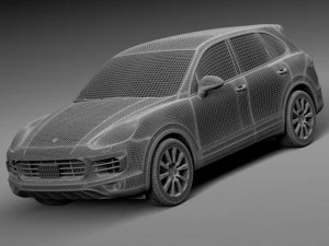 Porsche Cayenne S 2015 3D Model