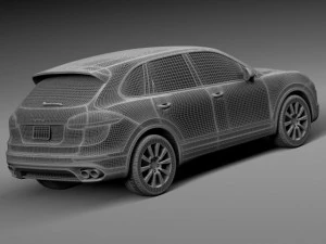 Porsche Cayenne S 2015 3D Model