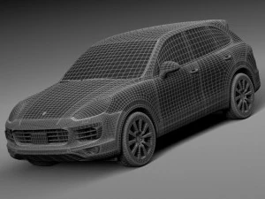 Porsche Cayenne S 2015 3D Model