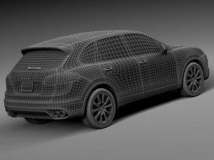 Porsche Cayenne S 2015 3Dモデル