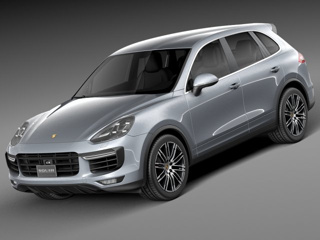 Porsche Cayenne Turbo 2015 Model 3D .c4d .max .obj .3ds .fbx .stl .blend 