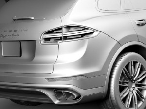 Porsche Cayenne Turbo 2015 Model 3D
